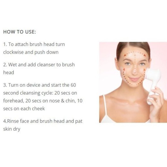 Clarisonic Mia Prima Sonic Facial Cleansing bundle - WHITE (W/ 5 Brushe Heads) - Picture 9 of 14